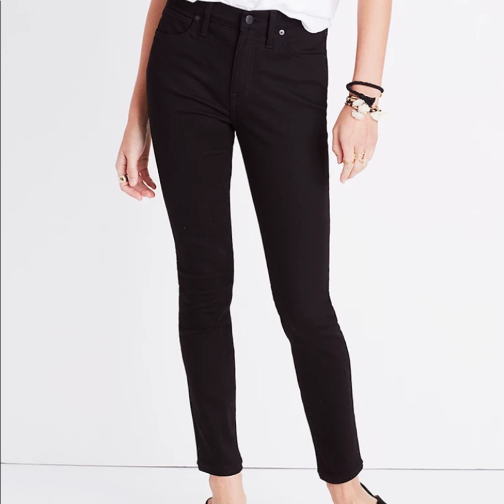 Madewell black 9 inch skinny jeans